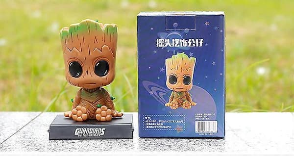 Tegneserie Groot Bil Dash Bobblehead Actionfigur Søt Anime Groot