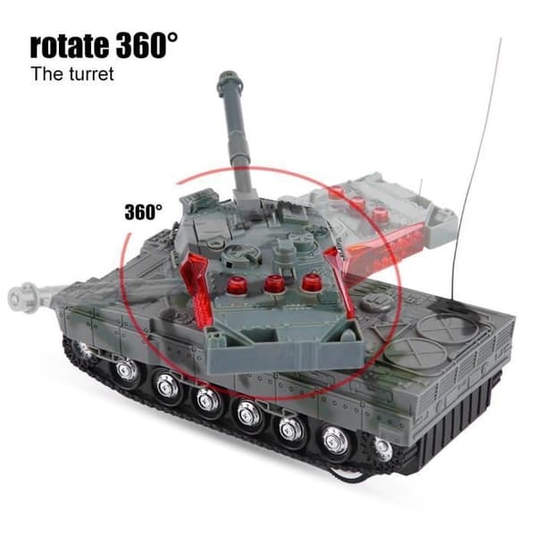 RC Tank Legetøj - Elektrisk Simulation - Lysfunktioner