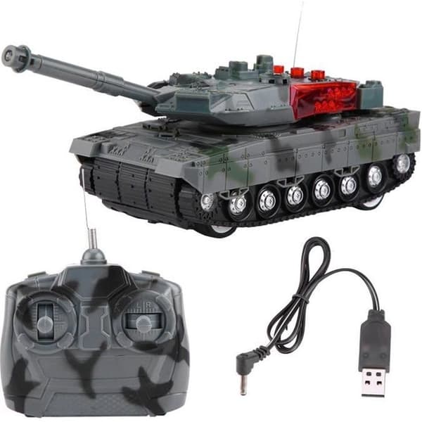 RC Tank Legetøj - Elektrisk Simulation - Lysfunktioner