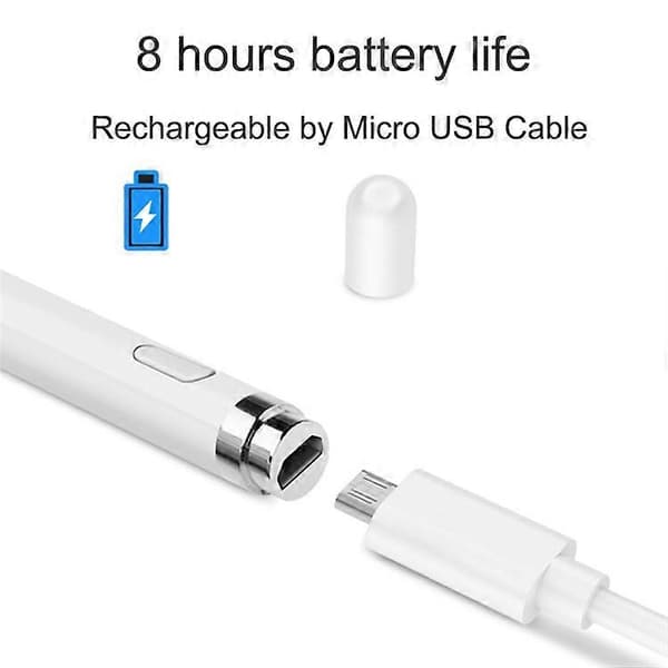 P339 Picasso Active Stylus Universal Capacitive Touch Screen Stylus -kynä White
