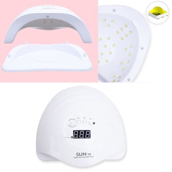 80W UV-kynsiuuni - LEOCLOTHO - 4 ajastinta - Valkoinen