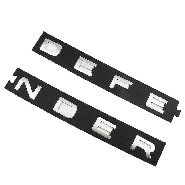 3d Abs Defender Emblem Bokstäver Bil Främre Huva Bakre Trunk Badge Sticker För Land Rover L663 Trx4 Trx 4 110 2020 2021 Tillbehör