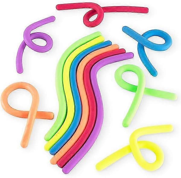 Elastisk gelétau, tykk gummi-pixie sensorisk lekesett for beroligende avslappende barnebursdagsgaver og premier