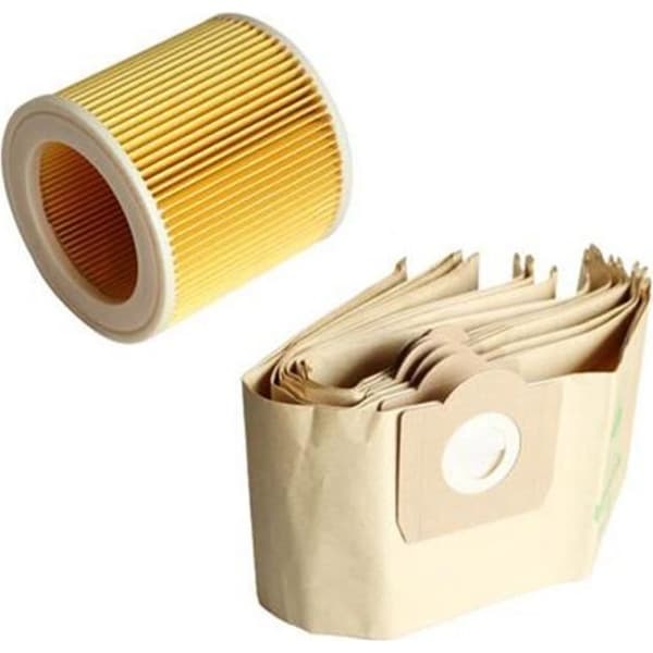 Pölypussit - KARCHER - WD3 Premium - 5 pussia - 1 HEPA-suodatin - Pölytiivis