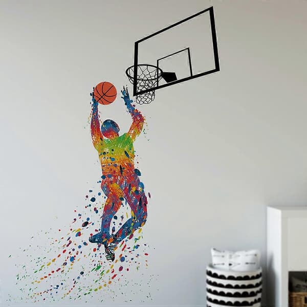 Vinyl Basketbollspelare Slam Dunk