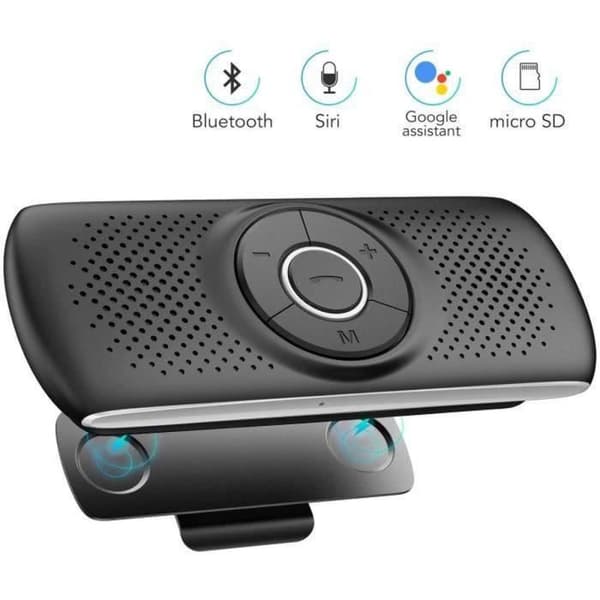 Håndfrit sæt - Bluetooth 5.0 - Sort - Automatisk genforbindelse - Kompatibel med iOS og Android