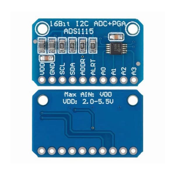 ADS1115 I2C IIC Analog til Digital Adapter 4 Kanal 16 Bit ADC Modul Adapter Programmerbar Forsterkerkort Flerfarget 1 set