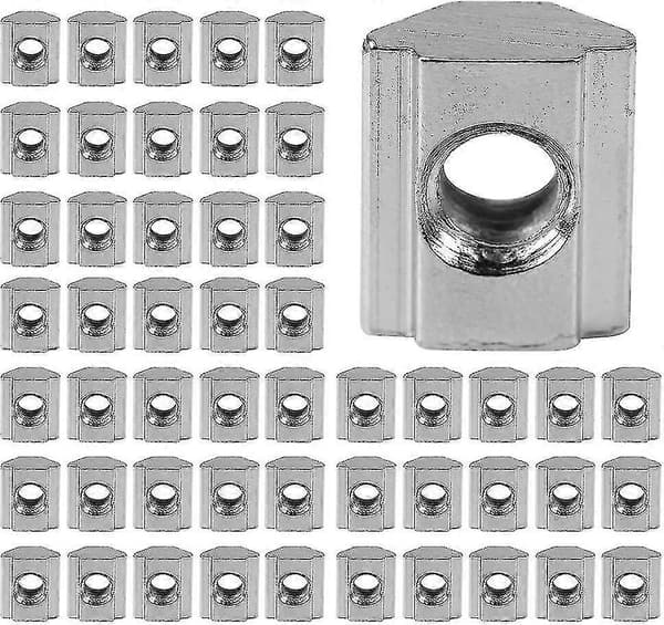 Set med 50st glidande T-muttrar europeisk standard EU30-M5