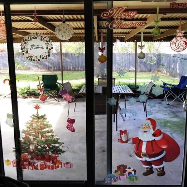 Julesticker - PVC - Flerfarget - Festdekorasjon - For barn