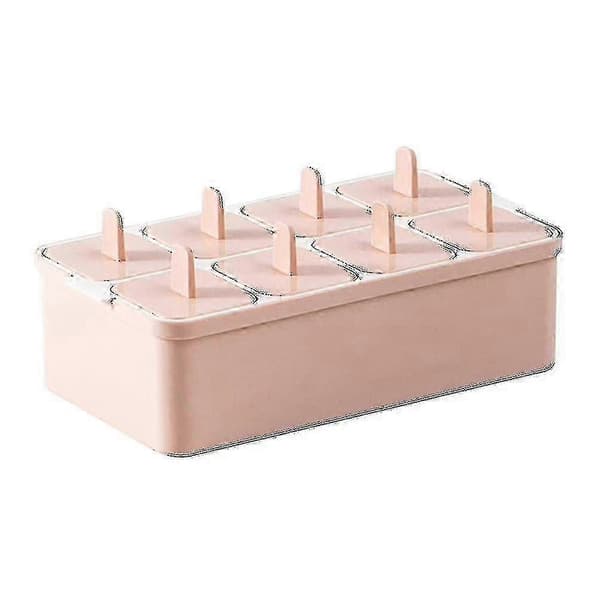 Firkantet rosa isform med pinner Isform Is