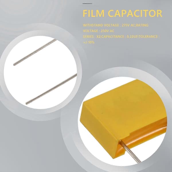 10 kpl AC 275V 0.22uF polypropeenikalvoturvakondensaattorit MPX-versio 5 5