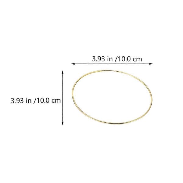 Drømmefanger Metall Dekor 10 cm Diameter Håndverkstilbehør Egnet for Rompynt 5 Stk