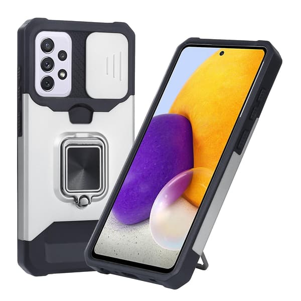 PC + TPU-deksel Silver For Samsung Galaxy A72 5G