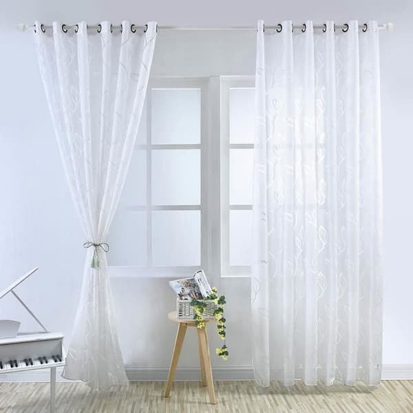 Gardin - 100x250 cm - Hvit