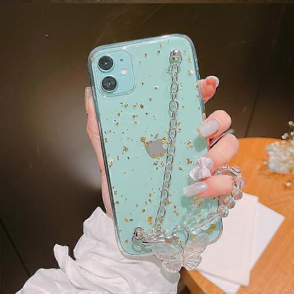 Guldfolie Transparent TPU-telefonfodral