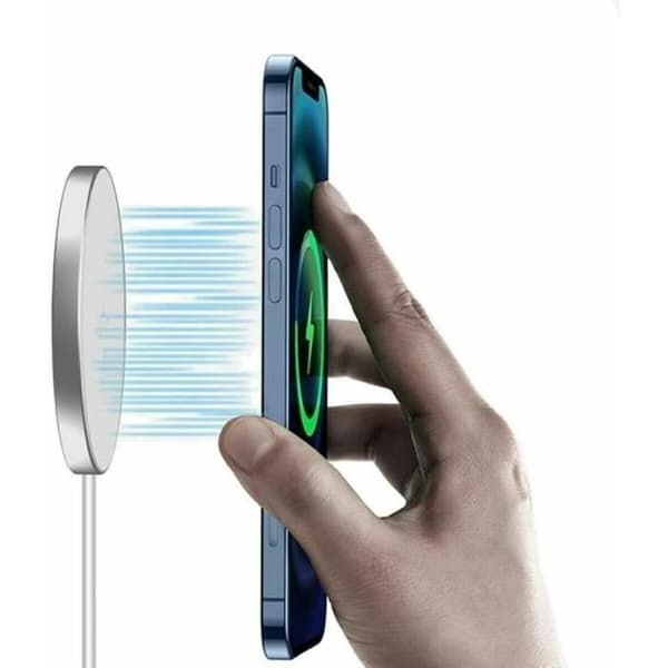 Induksjonslader - iPhone - MagSafe-kompatibel - 15W - USB-C - Hvit