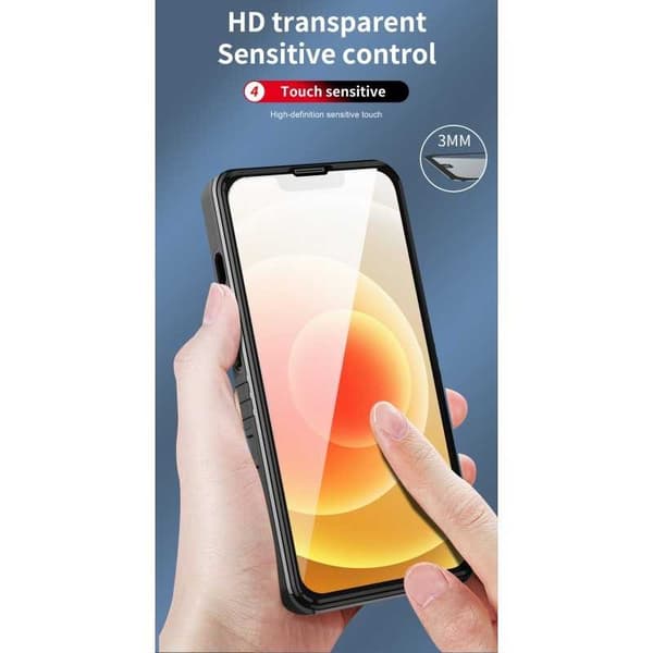 iPhone 11 Fuld dækning Premium 3D Cover ThreeSixty CamShield Svart black