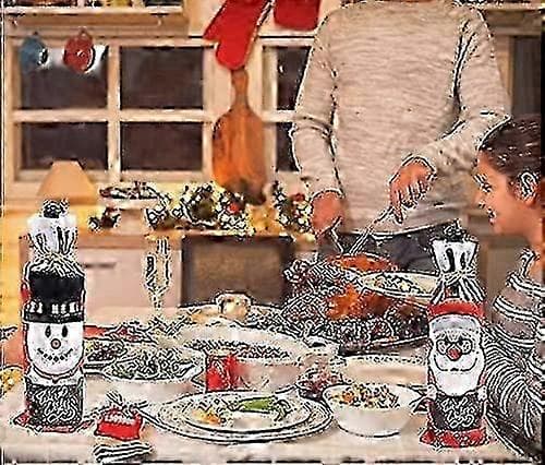 julevinflaskeposer, 6 stykker premium non-woven stof