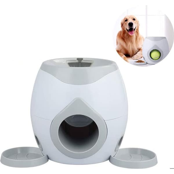 Hundeboldkaster, automatisk tennisboldkaster til hunde (farve: grå)