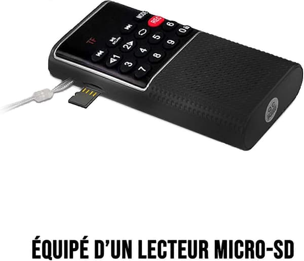 Genopladelig FM-lommeradio, 3W