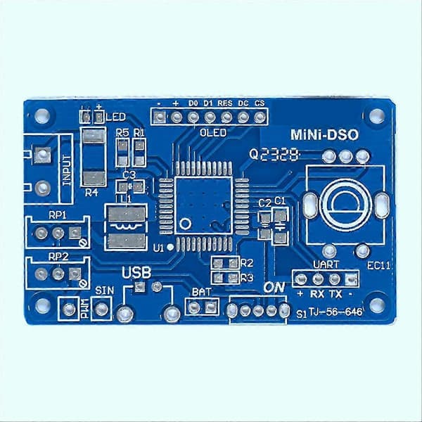 Mini Digitalt Oscilloscope DIY Elektronisk Sæt STC8K8A MCU 0,96 Tommer OLED Loddeprojekt