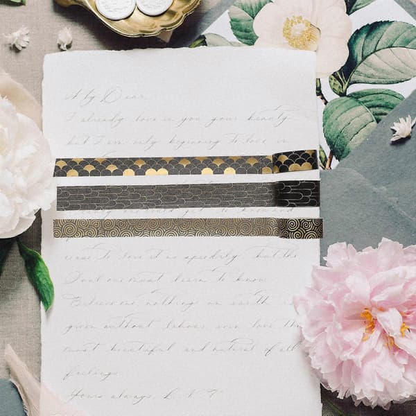 Håndværk Washi Tape til Scrapbooking og Billedbogsdekoration Assorterede Farver Dekorativ 3 Ruller pr. Sæt