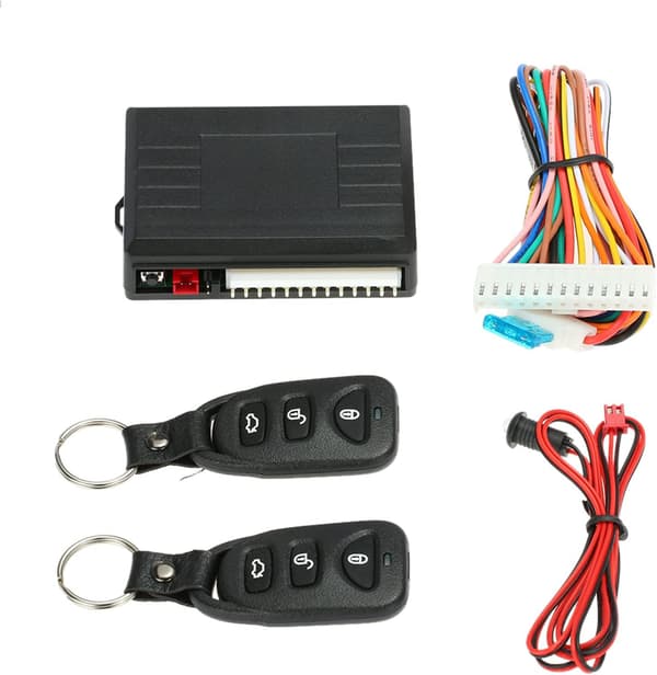Car Central Lock, Universal Central Locking Remote System Kit, Keyless Entry System with Car Door Lock with Trunk Release Button