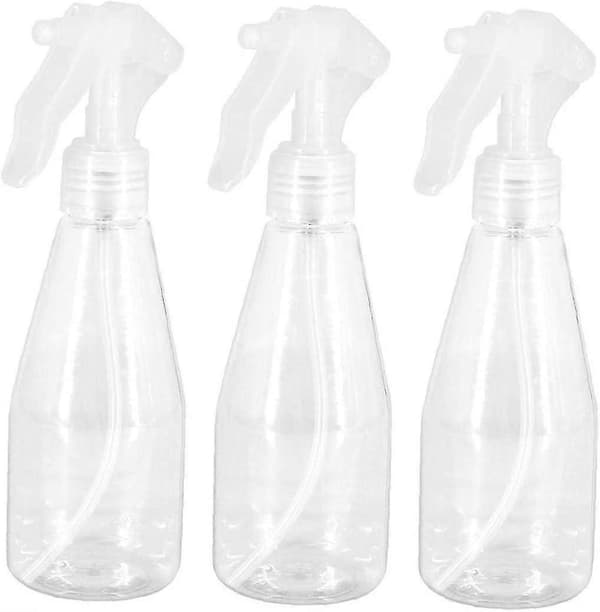 3st Kosmetiska Sprayflaskor Tomma Återanvändbara Plast Transparent Spruta (200ml)