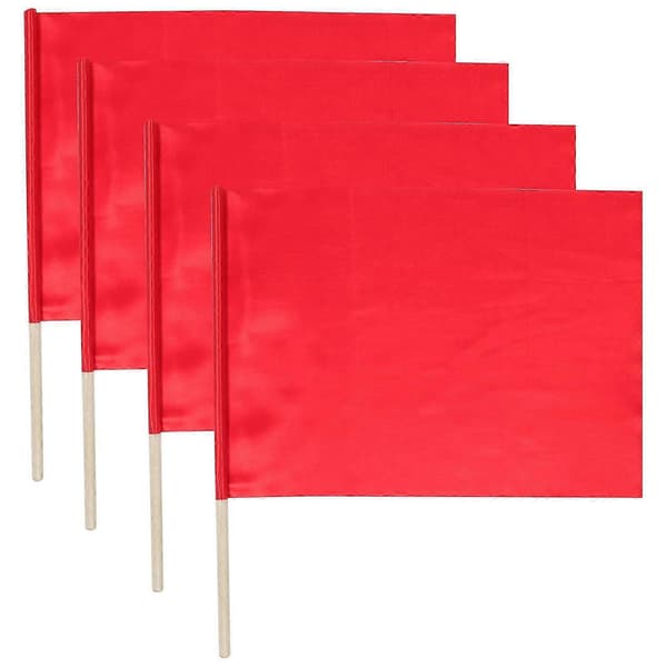 Handsignalflaggor Tävlingsledarflaggor Trä 4st Upplaga 0816 5 5