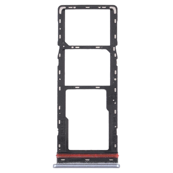 SIM + Micro SD-kortbakke til Tecno Spark 7P KF7J Silver