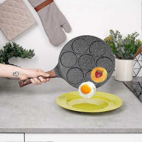 Granit stegepande 26 cm med 7 huller til alle pander