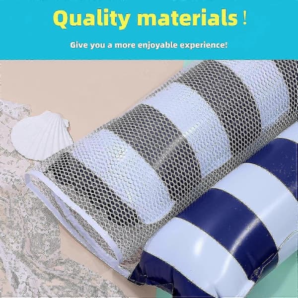 4-pack uppblåsbara vattenhängmattor, multifunktionell poolflottörset (sadel, stol, drifter)