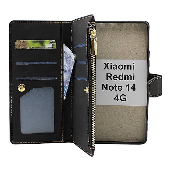 XL Xiaomi Redmi Note 14 5G luksuslompakkokotelo Brun