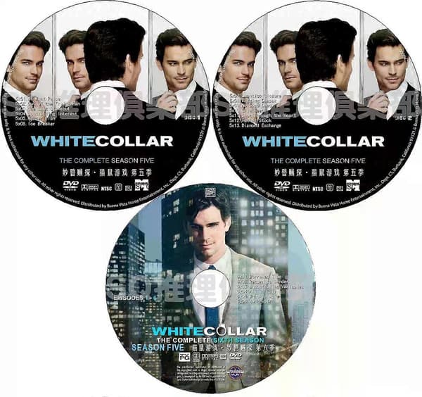 White Collar: The Complete Series Sæsoner 1-6 DVD-samling, 11-disk sæt, Kriminaldrama Engelsk version