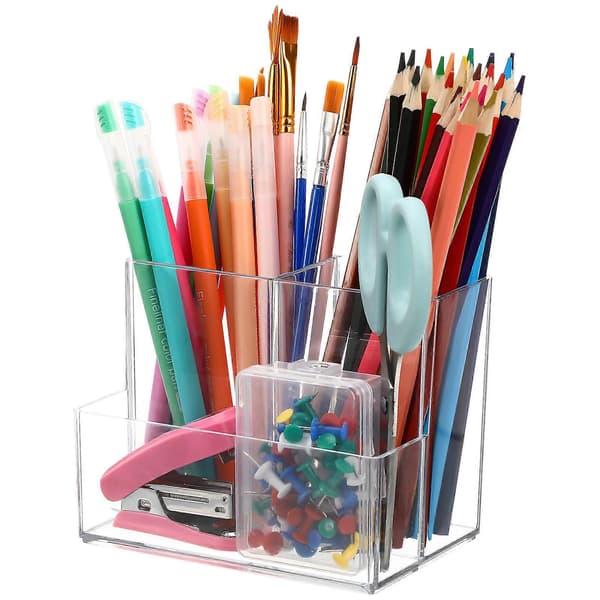 Klar Makeup Organizer Børsteholder til Opbevaring med Transparent Design