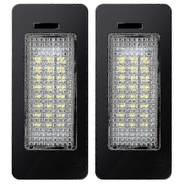 2x valkoinen LED-rekisterikilven valo BMW E39 E60 E61 E46 - Ei virhettä