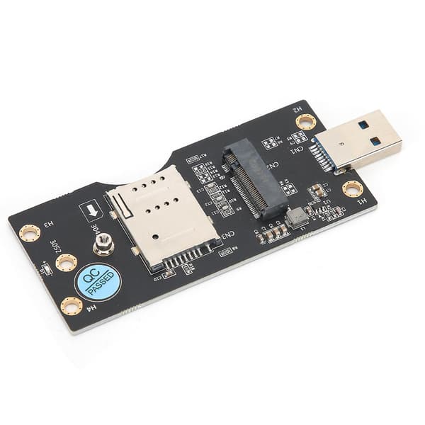 M.2 til USB 3.0 Adapter Riser Card med SIM-kortslot Computertilbehør Nøgle B NGFF 5 5