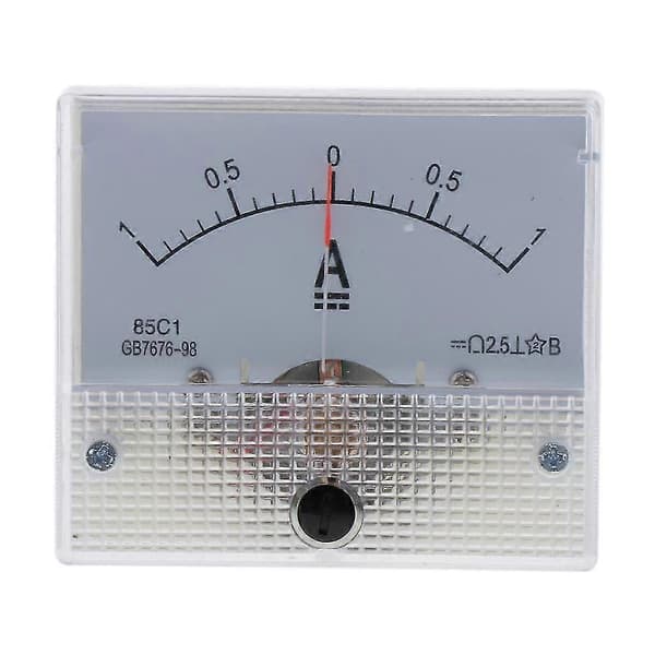 DC Amperemeter Analog Panelmåler Strømmåler 85C1 0-1A Utgave 0131