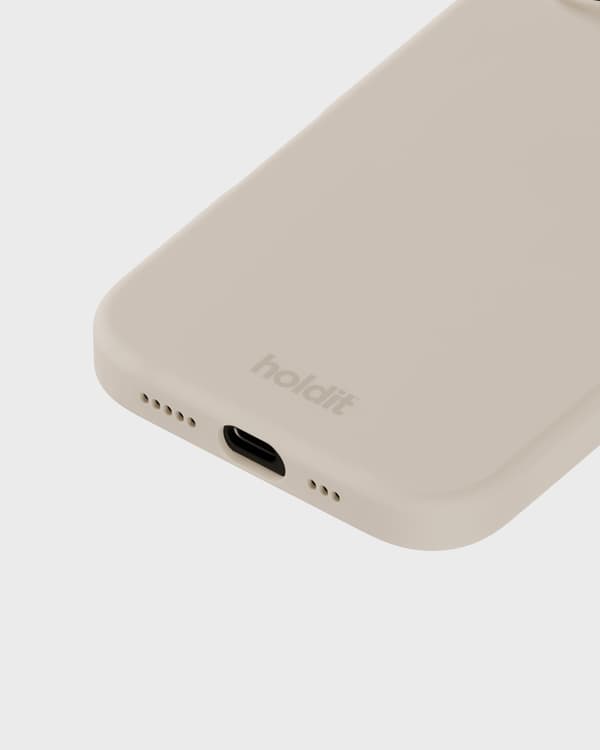 holdit iPhone 16 Mobilskall Silikon Lys Beige 48