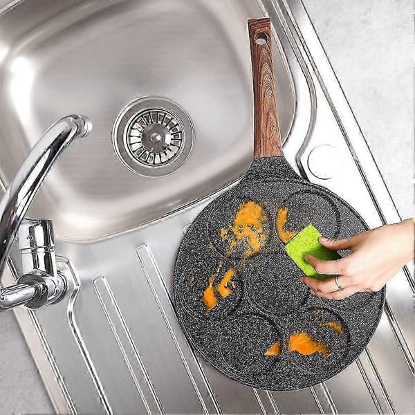 Granit stegepande 26 cm med 7 huller til alle pander