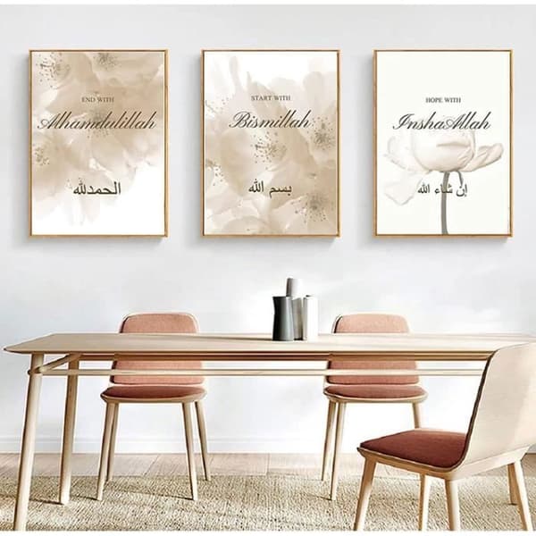 Målning - 40x60 cm - Väggdekoration - Samtida Design - Text