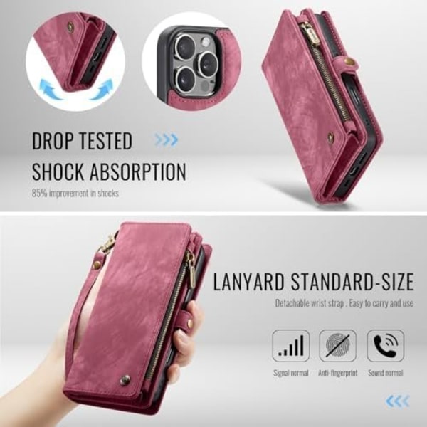 caseme 008 iPhone 16 Pro Max punainen punainen red