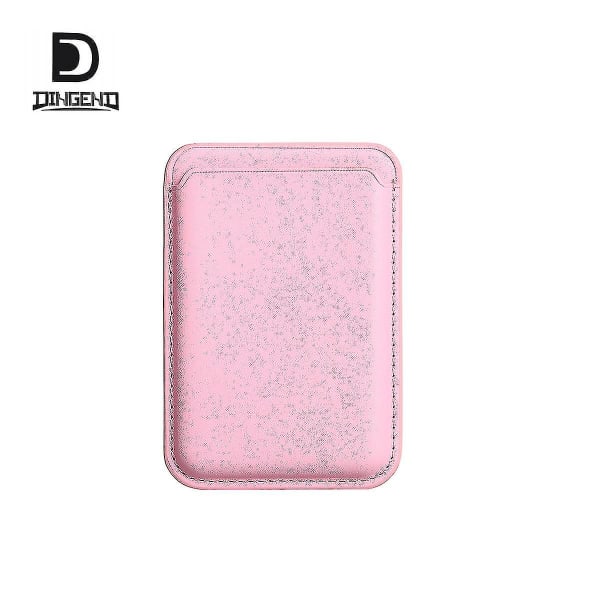 Magsafe Wallet læder kortholder kompatibel med Iphone 12 (pink)