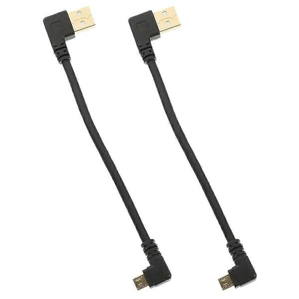 Micro USB-kabel kort 2 st Multi Gummi Snabbladdning för telefonanvändning Multi 15.50X2.60X0.70CM