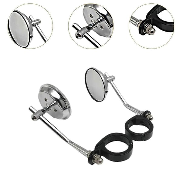 Backspeglar, Retro, Clip-on Justerbara Robusta Lätta 38-41mm Gaffel Argent SZRH A-DS 5 5