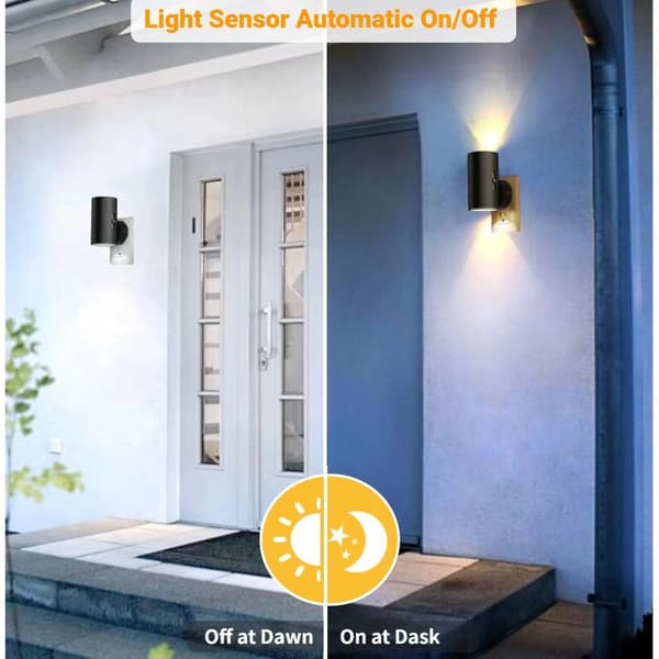 Moderna LED Nattlampor 2-pack - Väggkontaktmontering - Varmvitt Ljus - 0-100 Lumen Dimbar - Rörelsesensor - För Sovrum och Hall
