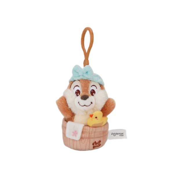 Disney dukke jordbær bjørn dukke nøglering Stitch plys legetøj rygsæk vedhæng taske vedhæng 69cm 11.5cm Kiki face washing pendant