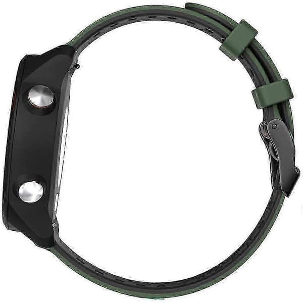 Garmin Forerunner 245 Udskiftningsrem - To-tonet Silikonerem (Rød & Sort) til Forerunner 245 Ur