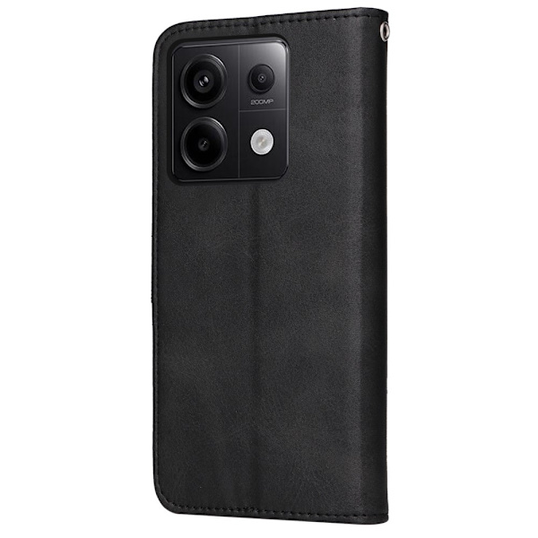 SKALO Xiaomi Redmi Note 13 Pro 5G PU Læder Wallet Case - Flere Farver Black Svart