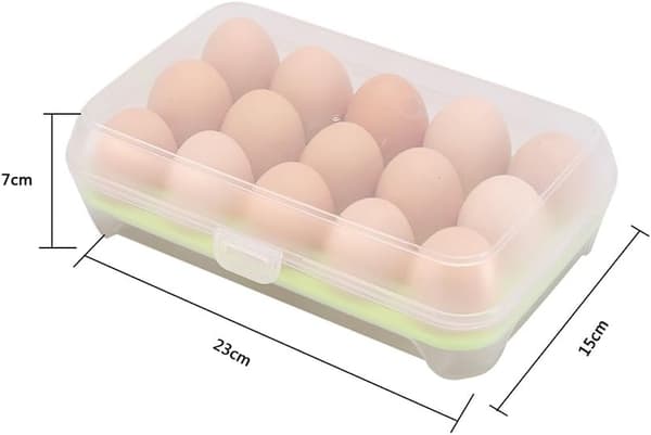 Eggboks Eggholder Matboks Plast Egg Kompatibel med 23*15*7cm